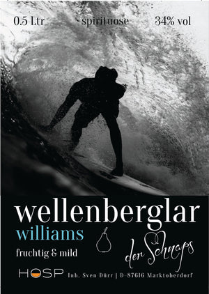 Hosp Wellenberglar Williamsbirnenschnaps - 0,50 l