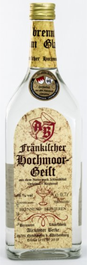 Fränkischer Hochmoorgeist 56% - 0,70 l